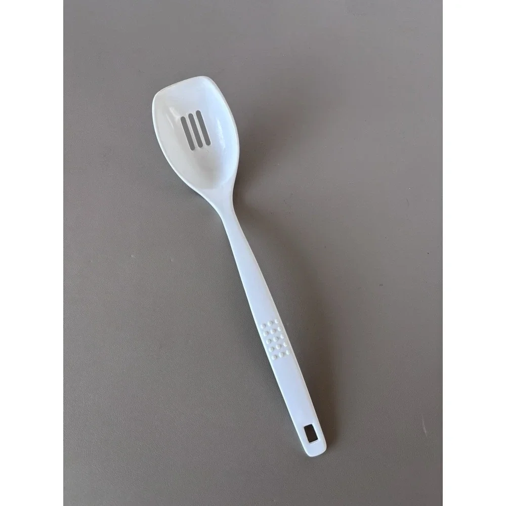 VTG Kamenstein Slotted Spoon Melamine Serving Utencil Kitchen White